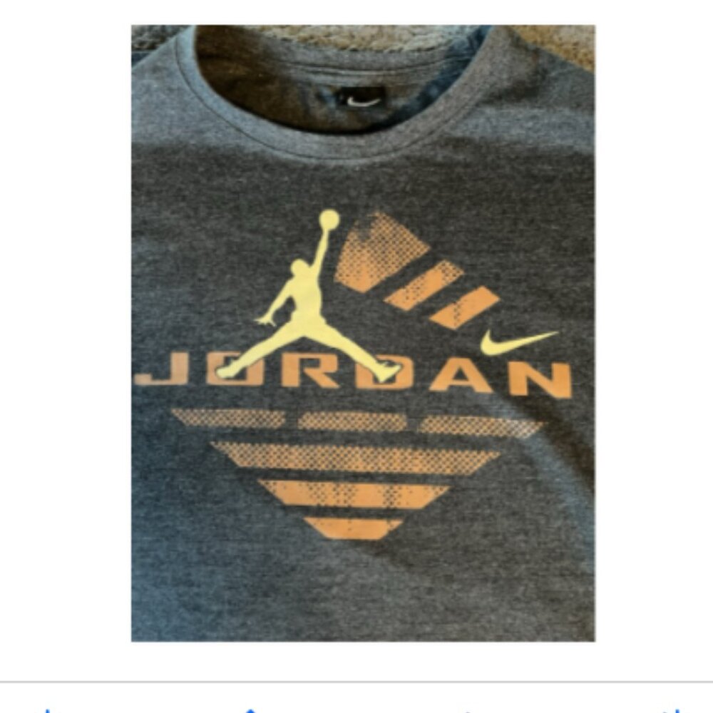 Nike Air Jordan Jumpman Graphic T-Shirt Mens Medium Gray Basketball Streetwear